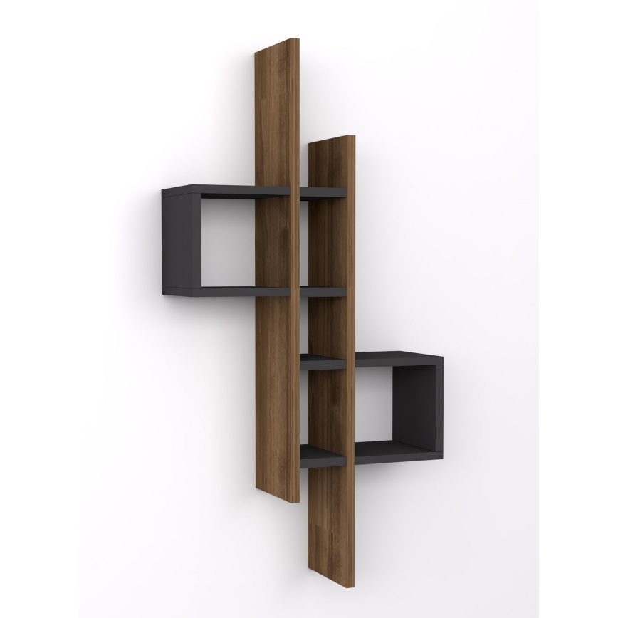 Етажерка EMSE 108x53,8 cм кафява/антрацит
