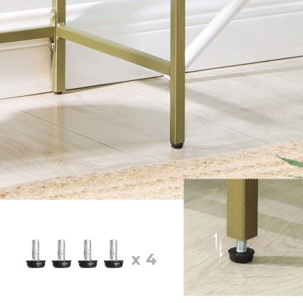 Етажерка GLASY в златисто