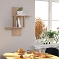 Етажерка MILL 70x64 см бежов