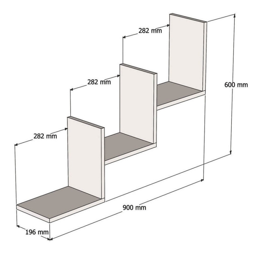 Етажерка MIST 60x90 cм бежова