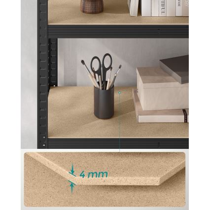 Етажерка ORDIFY в черно