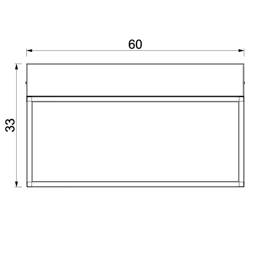 Етажерка с LED осветление SHELF 33x60 см черен