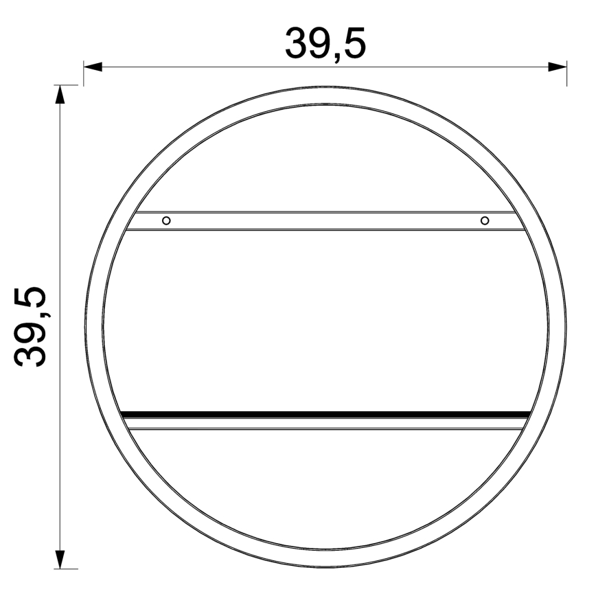 Етажерка SHELF Ø 39,5 см дъб