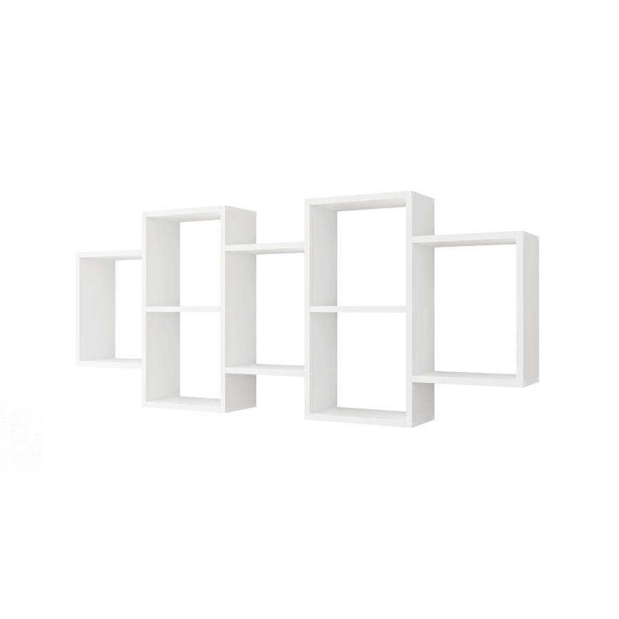Етажерка TRIO 65x161 см бял