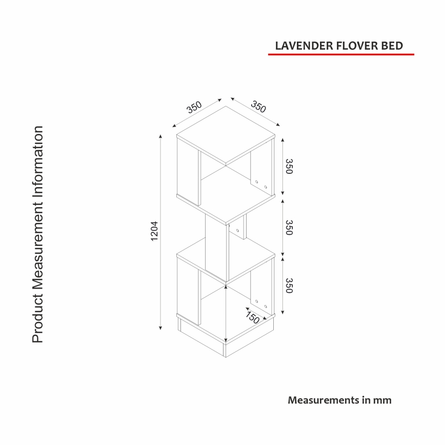 Етажерка за цветя LEVANDER 120,4x35 cм бяла