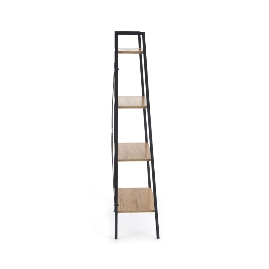 Етажерка за книги NARVIK 148x60 см черен/дъб сонома