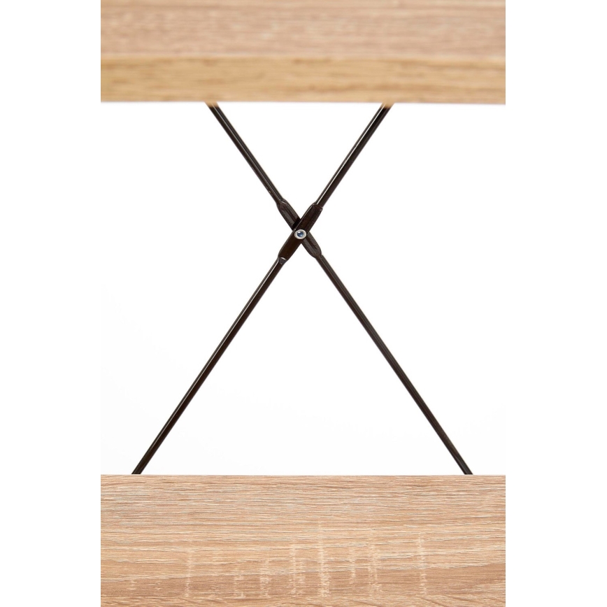 Етажерка за книги NARVIK 148x60 см черен/дъб сонома