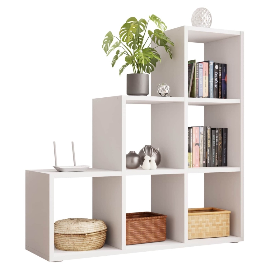 Етажерка за книги TRIO 108x105 см бял