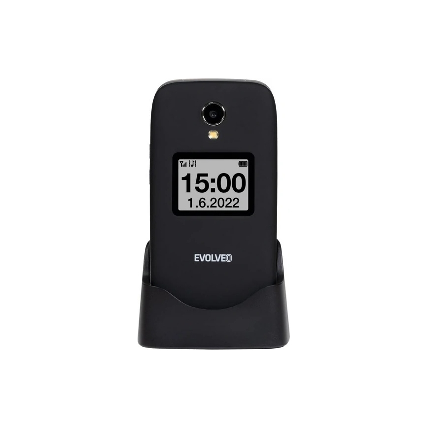 Evolveo - EasyPhone FS сгъваем мобилен телефон за възрастни 2.8 черен