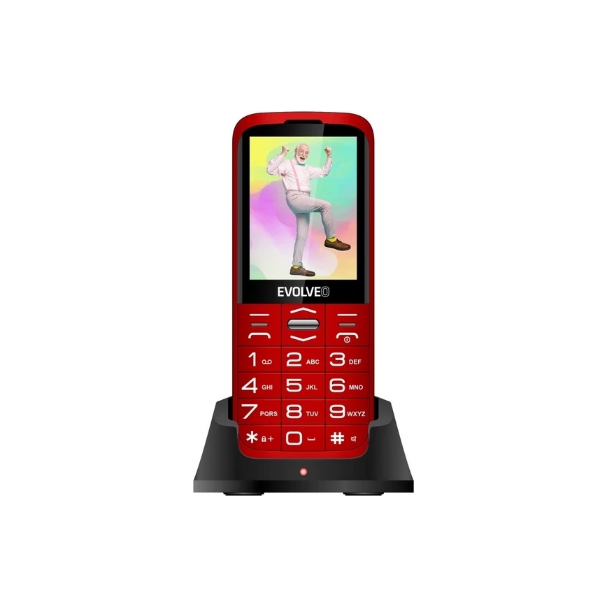 Evolveo - EasyPhone XO червен мобилен телефон за възрастни