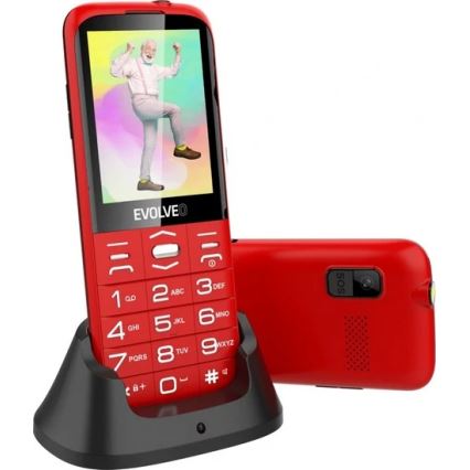 Evolveo - EasyPhone XO червен мобилен телефон за възрастни