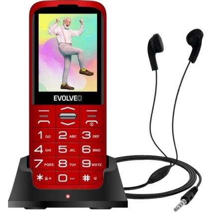 Evolveo - EasyPhone XO червен мобилен телефон за възрастни