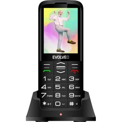 Evolveo - EasyPhone XO мобилен телефон за възрастни, черен