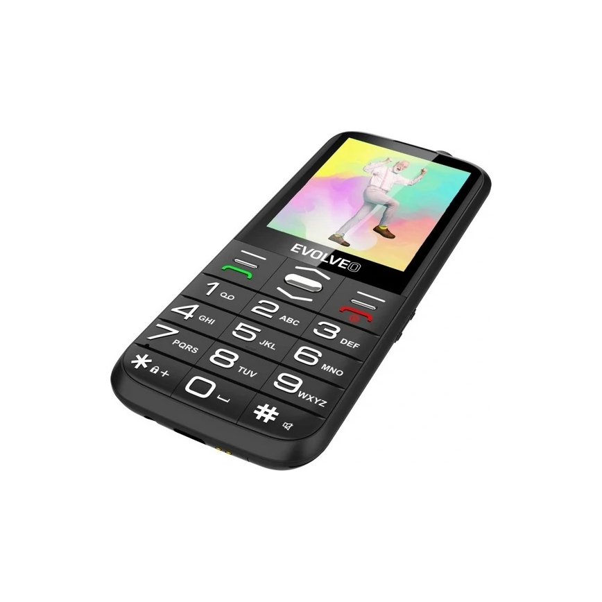 Evolveo - EasyPhone XO мобилен телефон за възрастни, черен