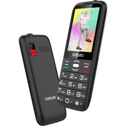 Evolveo - EasyPhone XO мобилен телефон за възрастни, черен