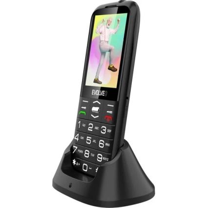 Evolveo - EasyPhone XO мобилен телефон за възрастни, черен