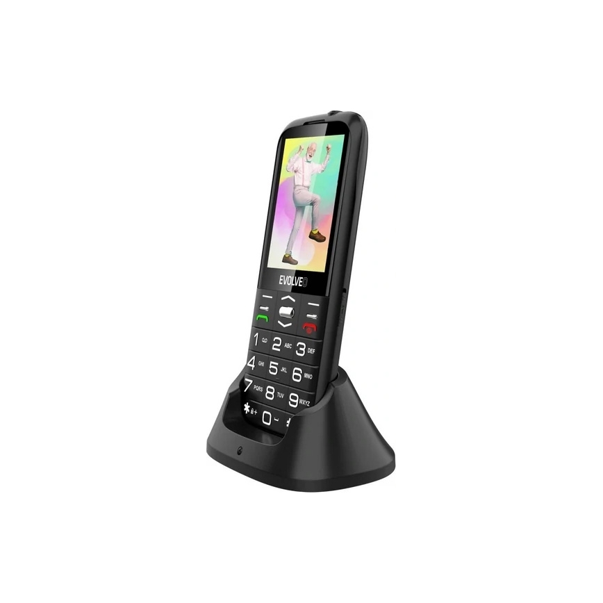 Evolveo - EasyPhone XO мобилен телефон за възрастни, черен