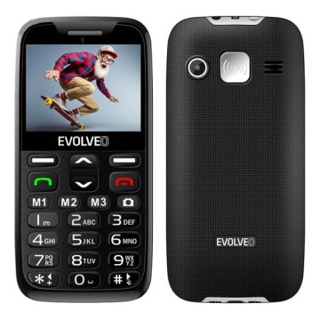 Evolveo - EasyPhone XR 2G мобилен телефон за възрастни хора черен