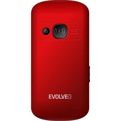 Evolveo - EasyPhone XS мобилен телефон за възрастни, червен