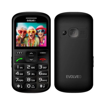 Evolveo - EasyPhone XS мобилен телефон за възрастни хора, черен
