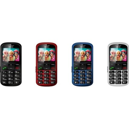 Evolveo - EasyPhone XS, мобилен телефон за възрастни хора, червен