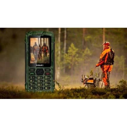 Evolveo - StrongPhone H1 водоустойчив Dual SIM телефон с ловен камуфлаж