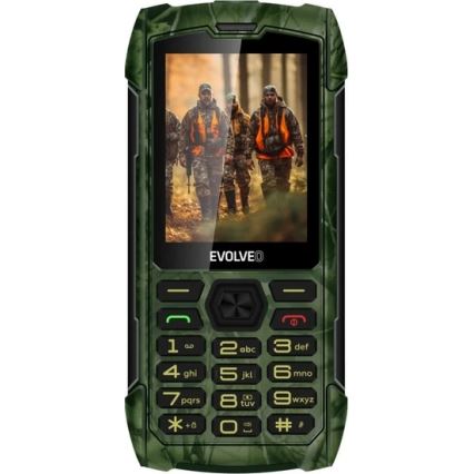 Evolveo - StrongPhone H1 водоустойчив телефон с две SIM карти в ловен камуфлаж