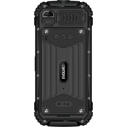 Evolveo - StrongPhone Q1, водоустойчив телефон с двойна SIM, черен