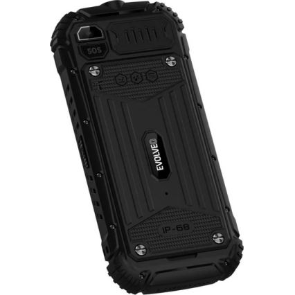 Evolveo - StrongPhone Q1, водоустойчив телефон с двойна SIM, черен
