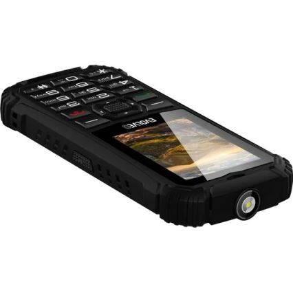 Evolveo - StrongPhone Q1, водоустойчив телефон с двойна SIM, черен