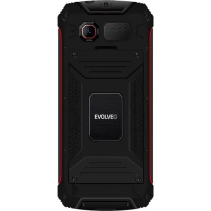 Evolveo - StrongPhone W4 водоустойчив Dual SIM телефон черен/червен