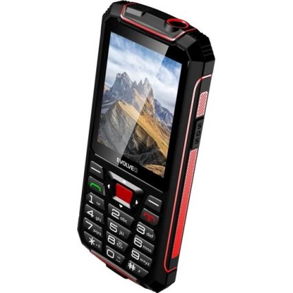 Evolveo - StrongPhone W4 водоустойчив Dual SIM телефон черен/червен