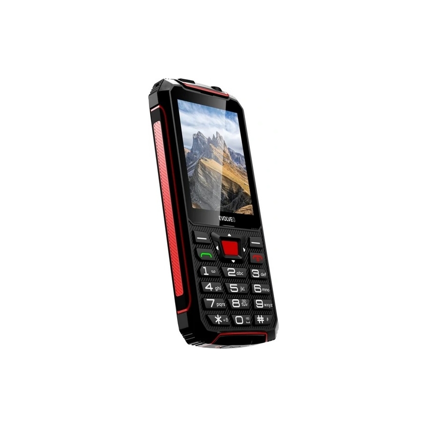 Evolveo - StrongPhone W4 водоустойчив Dual SIM телефон черен/червен