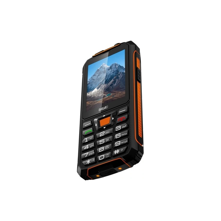 Evolveo - StrongPhone Z6 водоустойчив Dual SIM телефон черен/оранжев
