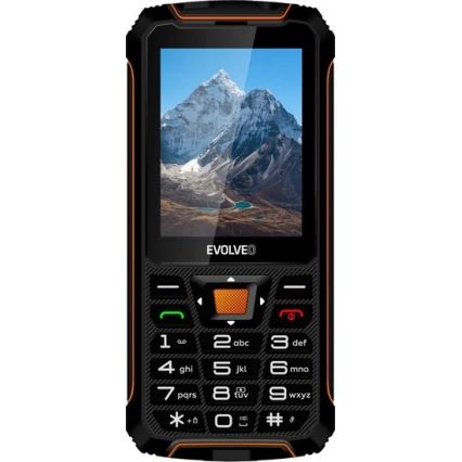 Evolveo - StrongPhone Z6 водоустойчив Dual SIM телефон черен/оранжев
