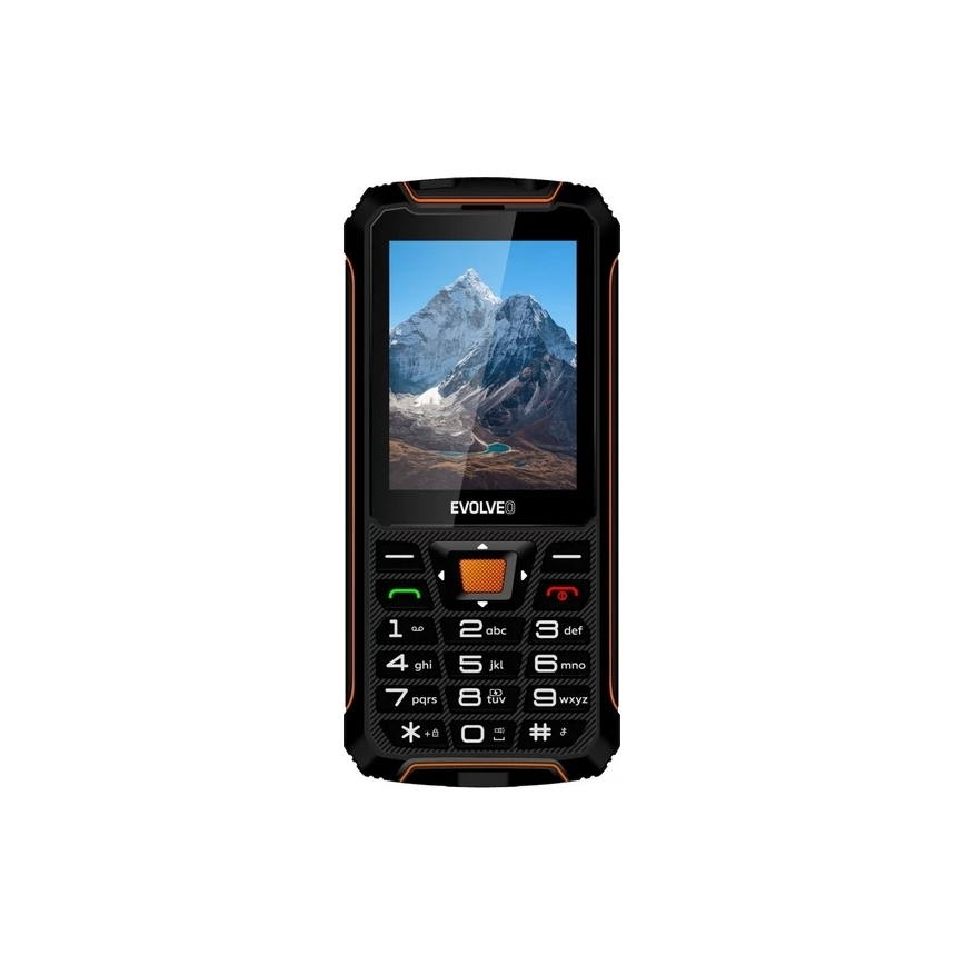Evolveo - StrongPhone Z6 водоустойчив Dual SIM телефон черен/оранжев
