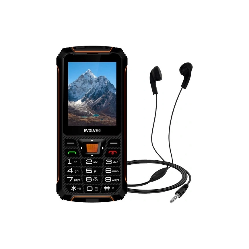 Evolveo - StrongPhone Z6 водоустойчив Dual SIM телефон черен/оранжев