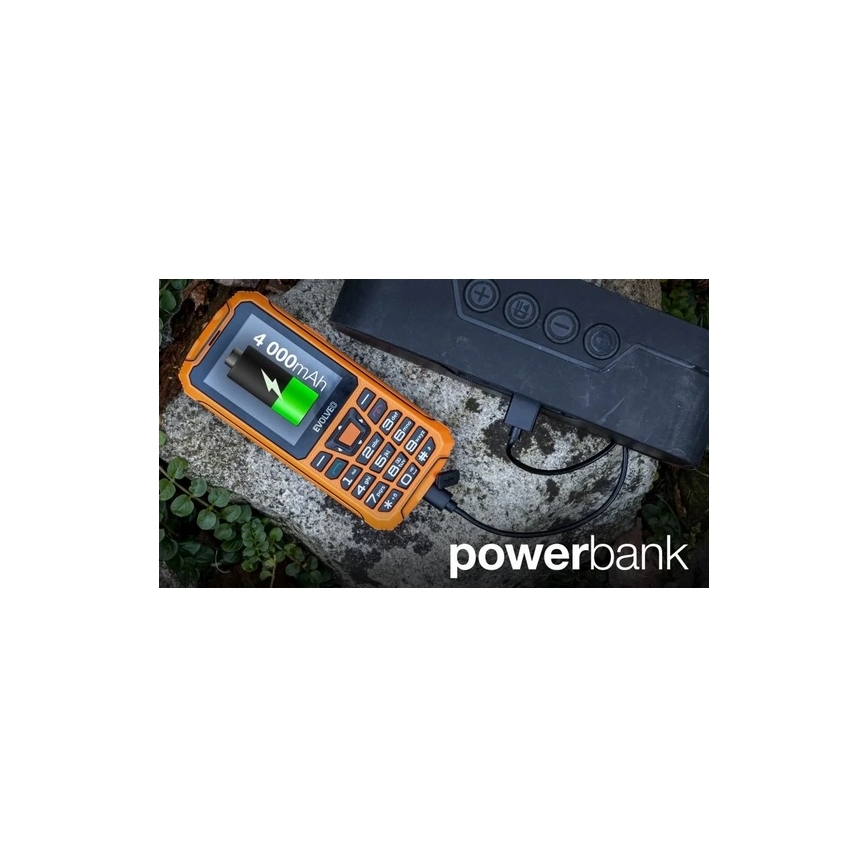 Evolveo - StrongPhone Z6, водоустойчив Dual SIM телефон, оранжев