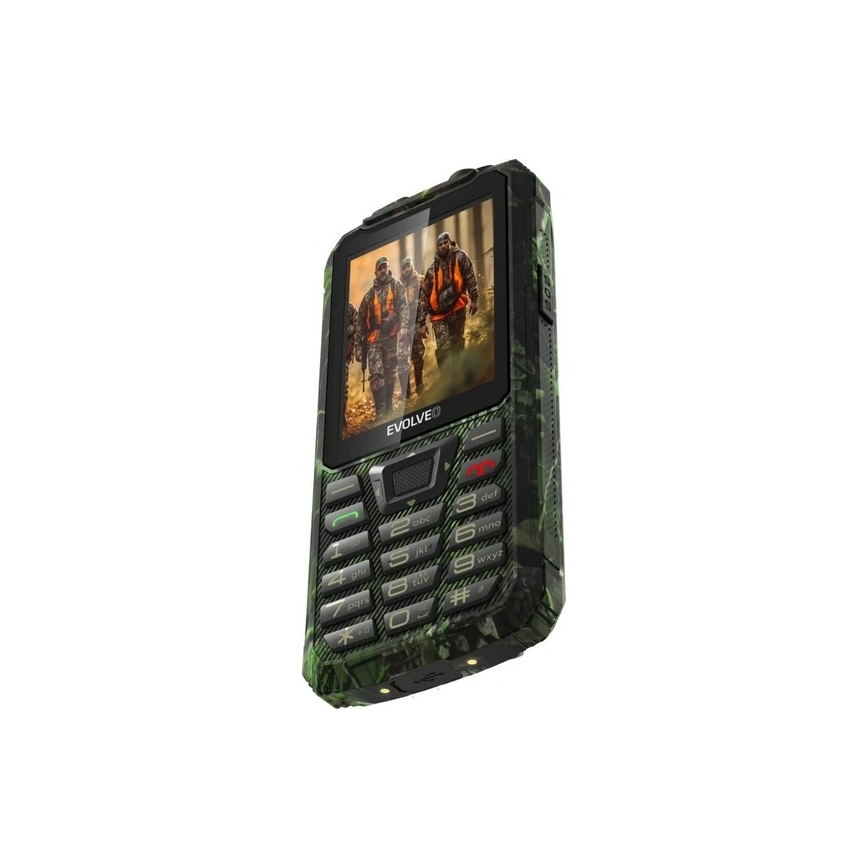 Evolveo - StrongPhone Z6 водоустойчив телефон с две SIM карти в ловен камуфлаж