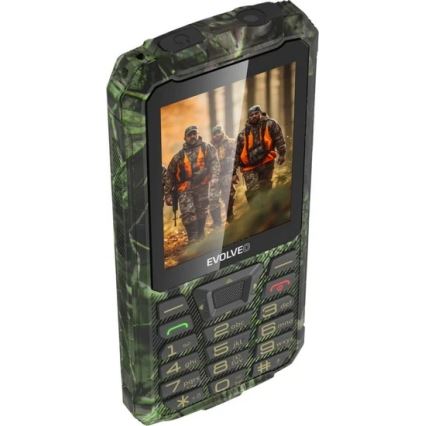 Evolveo - StrongPhone Z6 водоустойчив телефон с две SIM карти в ловен камуфлаж