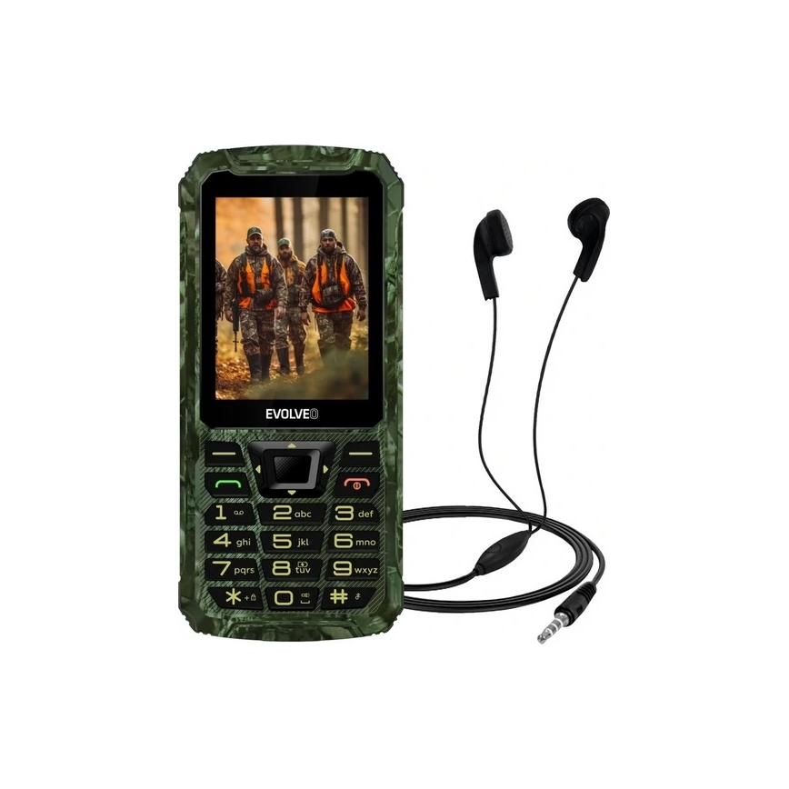 Evolveo - StrongPhone Z6 водоустойчив телефон с две SIM карти в ловен камуфлаж