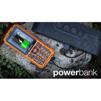 Evolveo - StrongPhone Z6, водоустойчив телефон с две SIM карти в оранжево