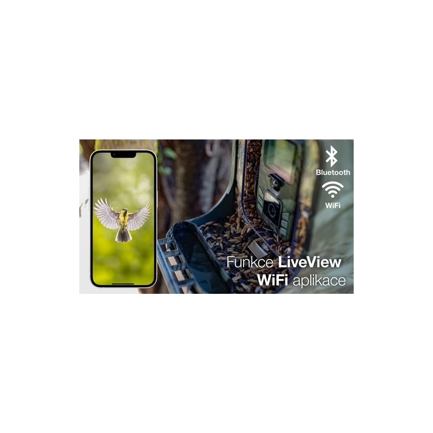 Evolveo - StrongVision BirdFeeder - интелигентна хранилка за птици с камера и слънчеви панели