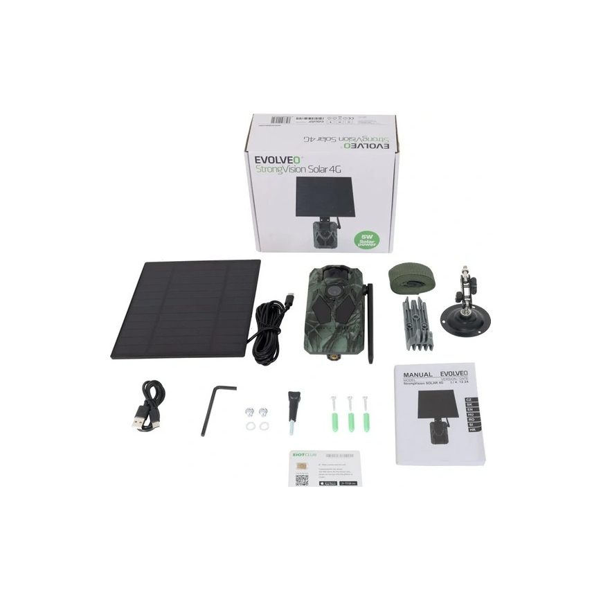 Evolveo - StrongVision Solar 4G, 4G ловна камера с приложение и соларен панел