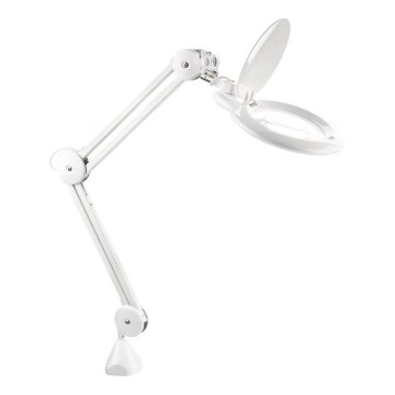 Extol - Димируема LED настолна лампа с лупа LED/10W/230V бяла