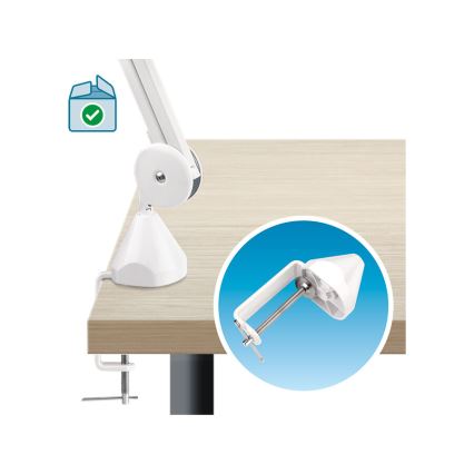 Extol - Димируема LED настолна лампа с лупа LED/10W/230V бяла