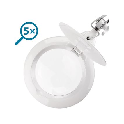 Extol - Димируема LED настолна лампа с лупа LED/10W/230V бяла