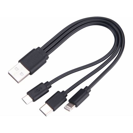 Extol - LED регулируема презареждаема фенер с powerbank LED/60W/10000 mAh 8000 lm IPX4 черен