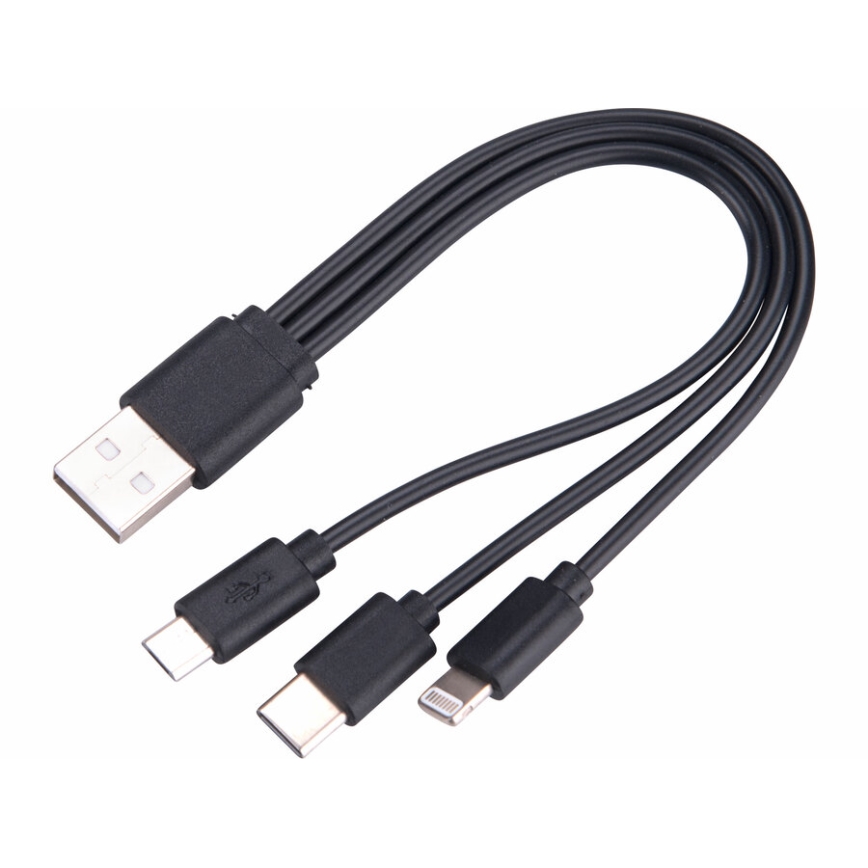 Extol - LED регулируема презареждаема фенер с powerbank LED/60W/10000 mAh 8000 lm IPX4 черен