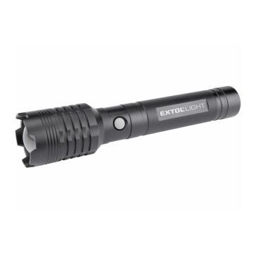 Extol - LED акумулаторен фенер с powerbank LED/60W/4000 mAh/5V 4000 lm черен